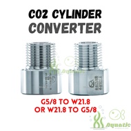 Aquarium CO2 Cylinder Adapter Connector Converter W21.8 G5/8 Carbon Dioxide Regulator Adapter