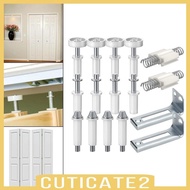 [Cuticate2] 16x Bifold Door Hardware Bifold Door Hardware Repair Replacement Parts, Bifold Door Bottom Closet Door Repair