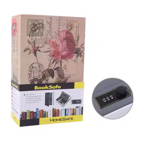 Retro Book Shape Password Security Safe Box Analog Dictionary Anti theft Hidden Dictionary Book Rect