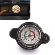 1.8 Bar Radiator Cap 25.6Psi for Honda for Yamaha Kawasaki Suzuki Polaris With Temperature Gauge