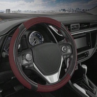 GripTech Sport Burgundy Steering Wheel Cover Enhanced Traction And Comfort For Car Truck Van SUV 15 