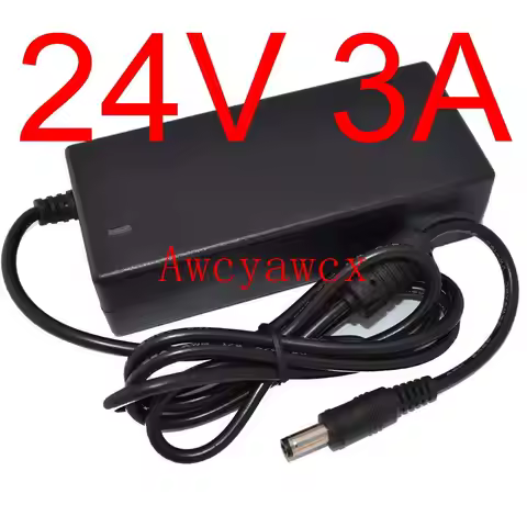 24V 3A 3000mA AC/DC Charger Adapter Power Supply Power Cord for Logitech Racing Wheel G25 G27 G29 G9