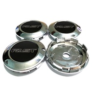 Style car 4pc 76mm/72mm  FAST  Logo Black Silver  Car Modified Wheel Center Cover Rim Hub Cap Center