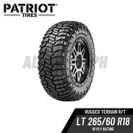 Patriot Tires LT 265/60 R18 10PLY - Rugged Terrain R/T+ ( Daily &amp; Offroad Ready ) Radar Tires TTS