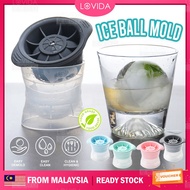 LOVIDA BPA-FREE Silicone 3D Ice Ball Mold Maker Spherical Ice Cube Mould Whiskey Round Shaped Acuan 