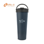 【富士雅麗 FUJI-GRACE】外鋼內陶瓷手提咖啡杯/700ml/海軍藍