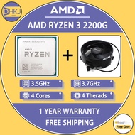 USED Ryzen 3 2200G R3 2200G 3.5 GHz Quad-Core Quad-Thread CPU Processor YD2200C5M4MFB Socket AM4