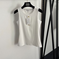 HHNT Schiaparelli Elegant Dopamine Sexy gold Eye Button Decor Slim Vest