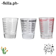 FKILLA Shot Glass Measuring Cup, Espresso Essentials 60ml Espresso Shot Glass, Replacement Heat Resistant Universal Measuring Shot Glass