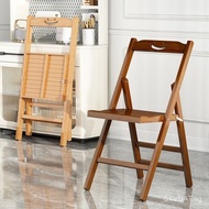 Nine Lady Bamboo Foldable Small Bench Folding Chair Portable Mazar Sofa Stool Backrest Low Stool Balcony