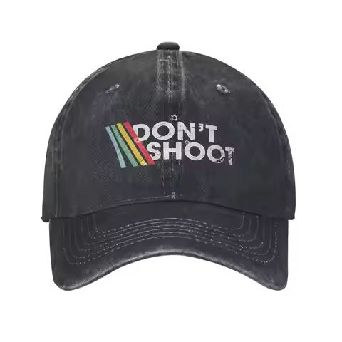Fashion Arc Raiders Game Dont Shoot Baseball Cap Men Women Distressed Denim Washed Snapback Cap Outd