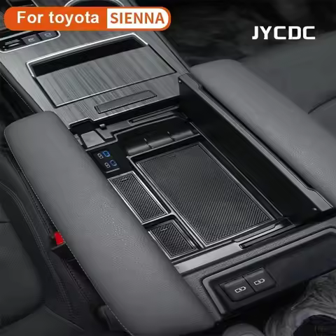 JYCDC for Toyota Sienna 2021-2024 Center Armrest Storage Box Anti-Slip Mat Accessories Sienna Auto A