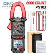 diymore PN103 6000 Max Flow / Temperature Measurement 600A AC / DC แคลมป์มิเตอร์วัดระยะทางอัตโนมัติ 