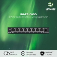 RG-ES108GD RUIJIE REYEE 8 PORT GIGABIT UNMANAGED SWITCH STEEL