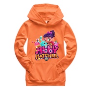 ABBY HATCHER Boys Hoodies Girls Long Sleeve Hooded Sweater 2021 New Print Hoodie Cartoon Anime Pocket Sweatshirt K1040A Kids Clothing Pullover Sport Casual Sweatshirt