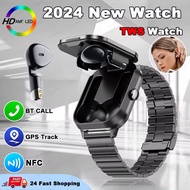 TWS 2in 1 Smartwatch D8 Pro Sport Watch Bluetooth Headset Call Watch Men Health Monitoring NFC Women