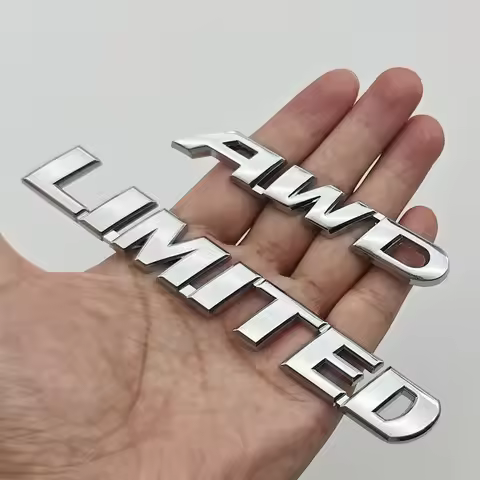 3D Metal Car Sticker HYBRID SYNERGY DRIVE V8 LIMITED AWD 4WD Logo Badge Fender Trunk Emblem For Toyo