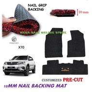 PROTON X70 PRE-CUT CUSTOMIZED NAIL BACKING CARPET MAT 10MM +/-