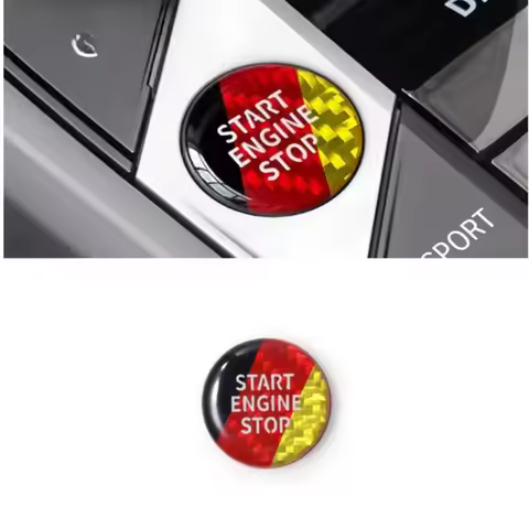 For BMW G30 G20 G22 G23 G26 X3 G01 X4 G02 G60 Engine Start Stop Button Trim Stickers Cover German fl