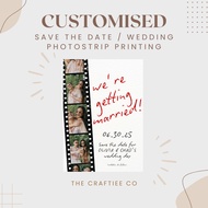 SAVE THE DATE / WEDDING PHOTO STRIP PRINTING