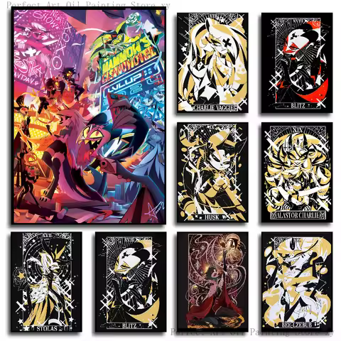 1PC H-Helluva Boss Poster Poster Paper Print Home Living Room Bedroom Entrance Bar Cafe Art Painting