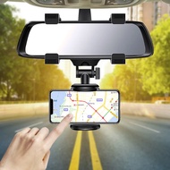 กระจกมองหลังรถยนต์เมายึดศัพท์ในรถยนต์นำทาง GPS ยืนพับปรับที่วางศัพท์อุปกรณ์เสริมในรถยนต์