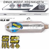 Knalpot Norifumi Rocket 4 BORE UP KLX 150 BF Dtracker stainless ORIGINAL