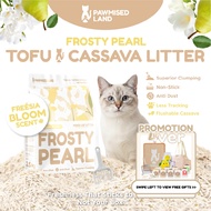 PawmisedLand Frosty Pearl - Mixed Cassava Tofu Litter - 6L to 36L (2.5kg to 15kg) Freesia Bloom Scen