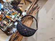 (New)Chanel Black/Gold Clutch with Chain 26s 黑金 半月包