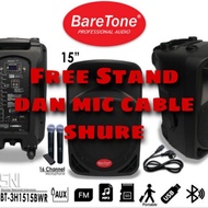 Speaker aktif Portable Baretone 15 inch max15bwr MAX 15BWR original