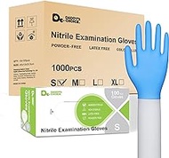 Daddy's Choice Nitrile Examination Gloves Small, Medical Grade, Pack of 1000，Disposable Exam Gloves, Powder Free Latex Free Rubber, Non-Sterile, Food Safe, Ultra-Strong (10box/carton)