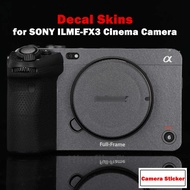 FX3 Camera Decal Skins Deep Gray & Frosted Skin para sa Sony ILME-FX3 Camera Skin Decal Protector St
