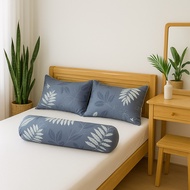 Polly Cotton Pillowcase 50x70 (2 pieces) + Pillowcase 35x100 - Double Zipper, Soft and Smooth - KaiB