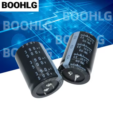2PCS 390UF 500V Electrolytic Capacitor 500V 390UF 35X50 GU Long Life