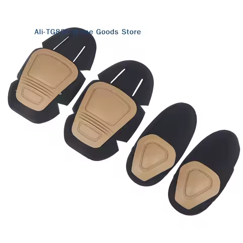 [TG820]1Pair Tactical Frog Suit Knee Pads & Elbow Support Paintball Airsoft Kneepad Interpolated Kne