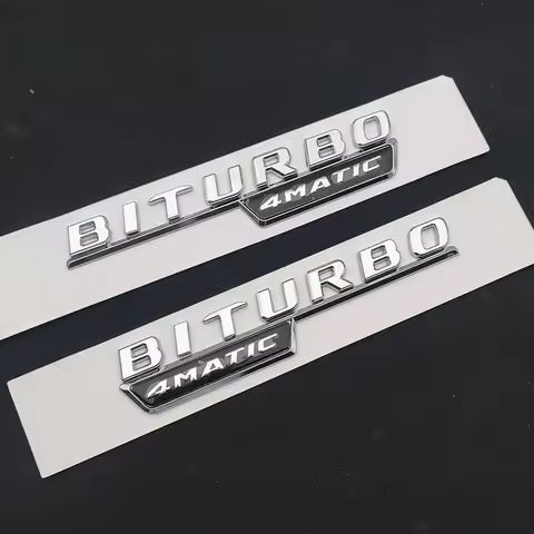 2026 Car Fender Badge For Mercedes C43 E43 GLC43 GLE43 AMG W213 W212 W166 W167 BITURBO 4MATIC Emblem
