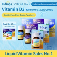 Ddrops  Vitamin D3 Supplement. Daily Liquid Vitamin, Supports Teeth &amp; Bone Health, Improvement Immunity, Allergy-Friendly