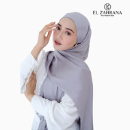 El Zahrana Hijab Pashmina Pesta/Wisuda/Pengantin Mewah Pasmina Polos Aeris Shawl