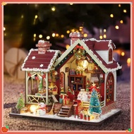 3D DIY Miniature House Hand-Made Assembled Miniature House Scene Model Christmas Gift [Christmas War