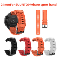 Suunto 9 Smart Bracelet with Rubber Silicone 24mm Watch Strap Suunto 9 Baro Replace Bracelet Sports 