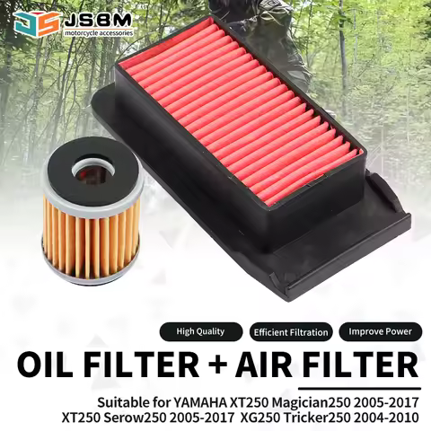 JSBM Motorcycle Accessories Air Filter Oil FiltersFor YAMAHA XT250 Magician Serow 250 2005 - 2017 XG
