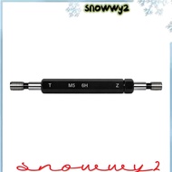 SNOWWY2OL Double Ends Thread Gauge, M5x0.8 6H Tolerance Thread Plug Gauge, Durable Steel Material Bl