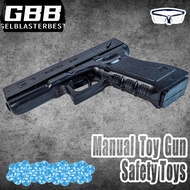 Safe Toy Interesting Black Plastic Glock Gel Blaster For Adult & kids Educational Soft Bullet Toy Gu