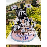 BTS Theme Cake topper