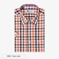 Áo sơ mi dài tay nam sợi tre họa tiết caro trung niên cao cấp ANCHI (các mã N) - SMD23