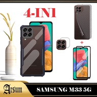 Case SAMSUNG M33 5G SAMSUNG A14 5G Transparent Softcase Casing SAMSUNG M33 5G Package 4IN1