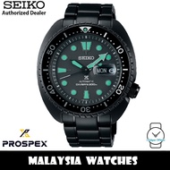 Seiko SRPK43K1 Prospex Turtle The Black Series Night Vision Sapphire Crystal With Magnifier Glass Stainless Steel Men's Watch