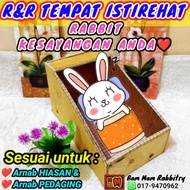 Bilik Berehat Arnab/Nestbox Arnab/Rabbit Nestbox/R&amp;R Arnab/Bunny R&amp;R/Bilik ISTIREHAT Arnab/Tempat Arnab Berbaring