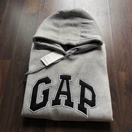 Sweater Hoodie Gap Premium Full Tag Label Logo Bordir Premium | Abu Abu