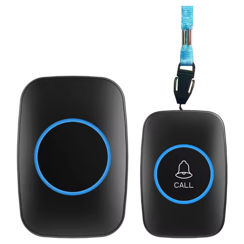 CACAZI Waterproof Panic Button For Elderly SOS Alarm Wireless Caregiver Pager Fall Alert Emergency C